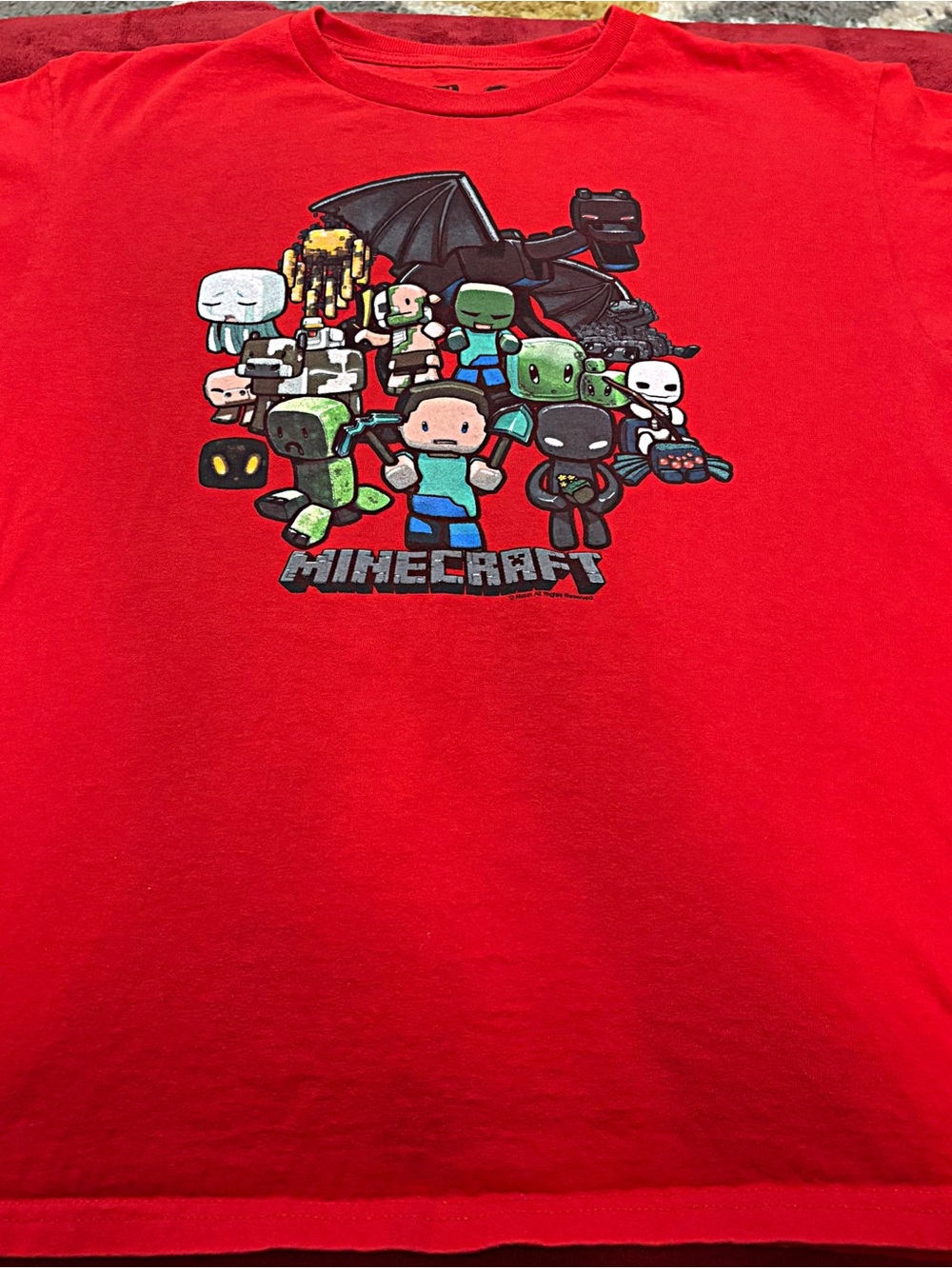 Minecraft Red Short-Sleeve Graphic Tee for Kids